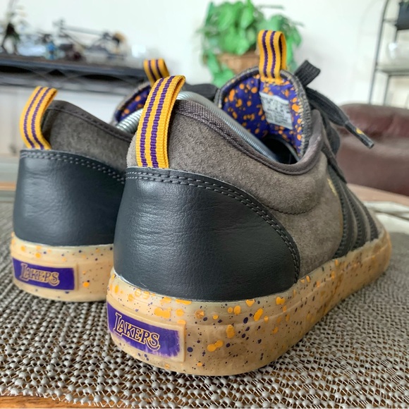 Adidas x The Hundreds LA Lakers NBA Adi-Ease Skate Shoes Mens 11.5 US Q16688 - Picture 5 of 10